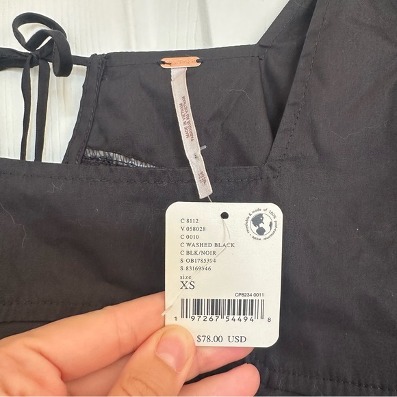 Free people black blouse NWT - Picture 5 of 7